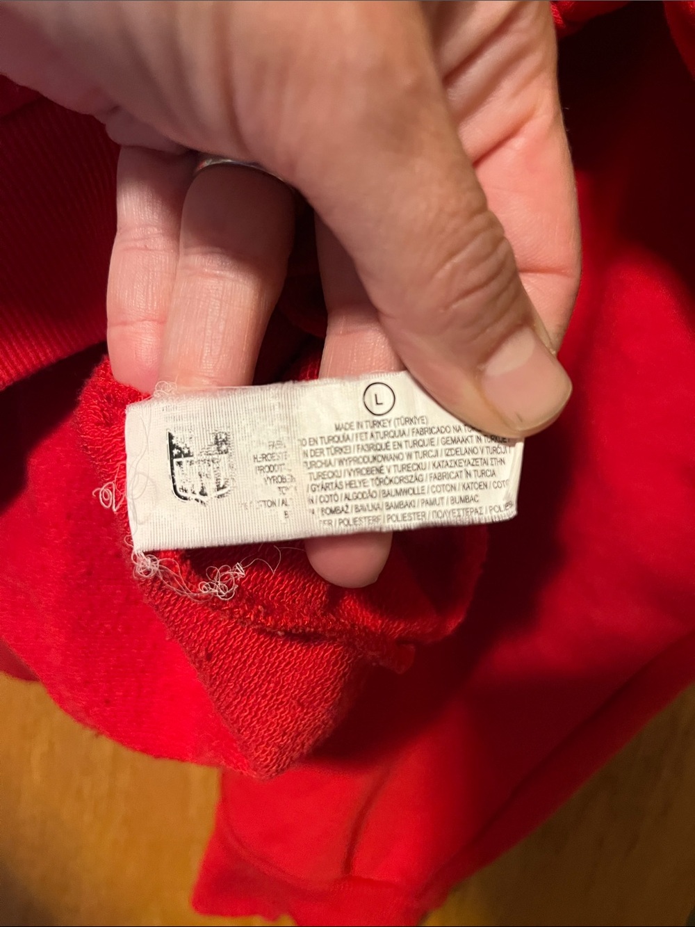 NFL Red Kansas City Chiefs Graphic Crewneck Sweatshirt with Yellow Lettering - Picture 3 of 13